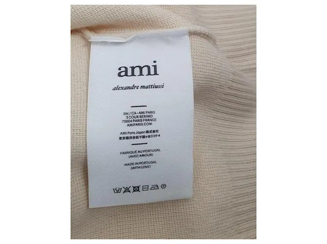Ami Paris Suéteres Blanco 