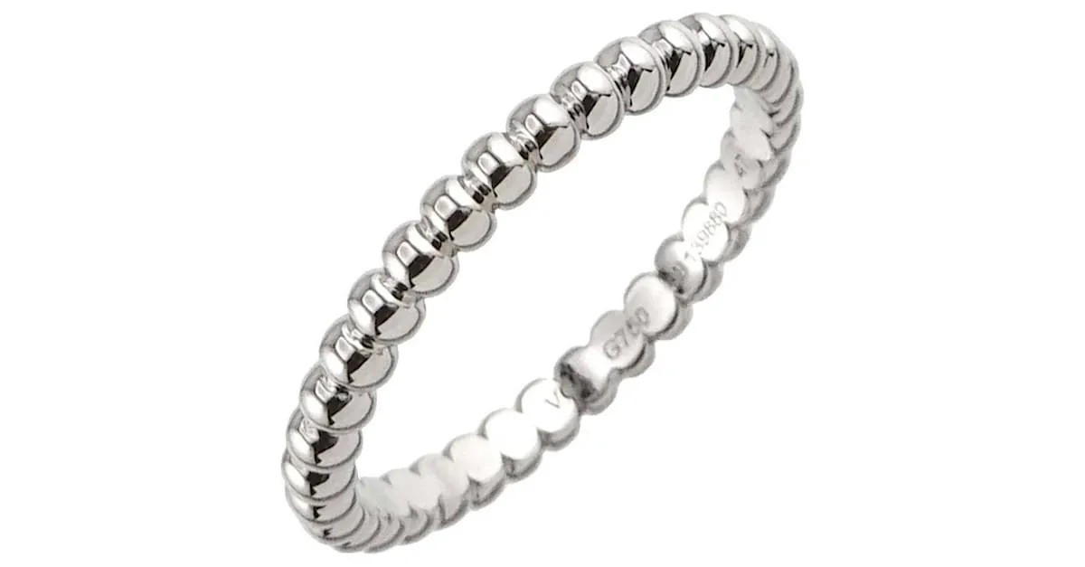 Anillo Perlee de Van Cleef & Arpels en oro blanco de 18K 