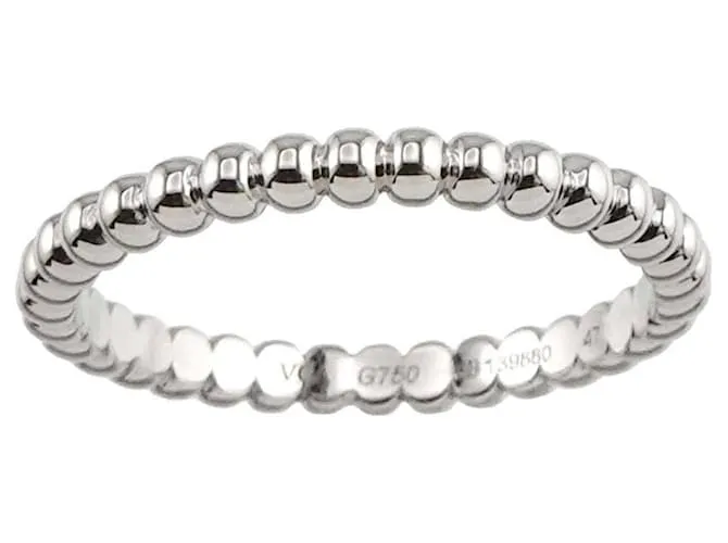Anillo Perlee de Van Cleef & Arpels en oro blanco de 18K 