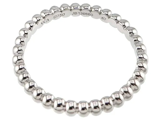 Anillo Perlee de Van Cleef & Arpels en oro blanco de 18K 