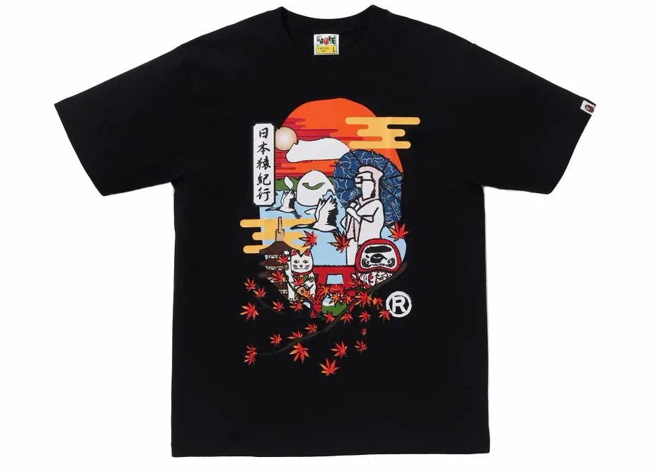BAPE BAPE Japan Culture Ape Head Tee (FW23) Black
