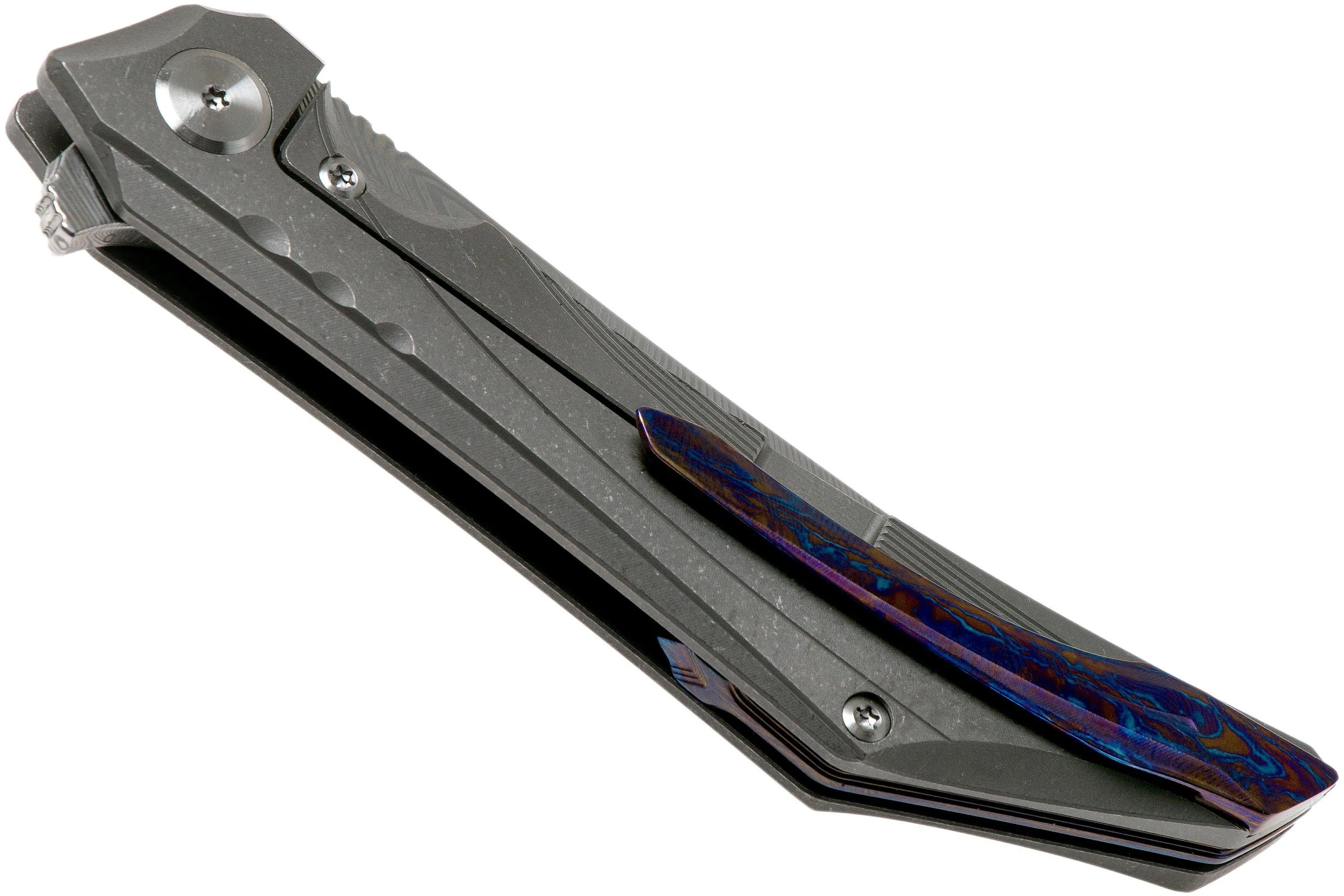 Bestech Kamoza BT1911D Damasteel Grey navaja