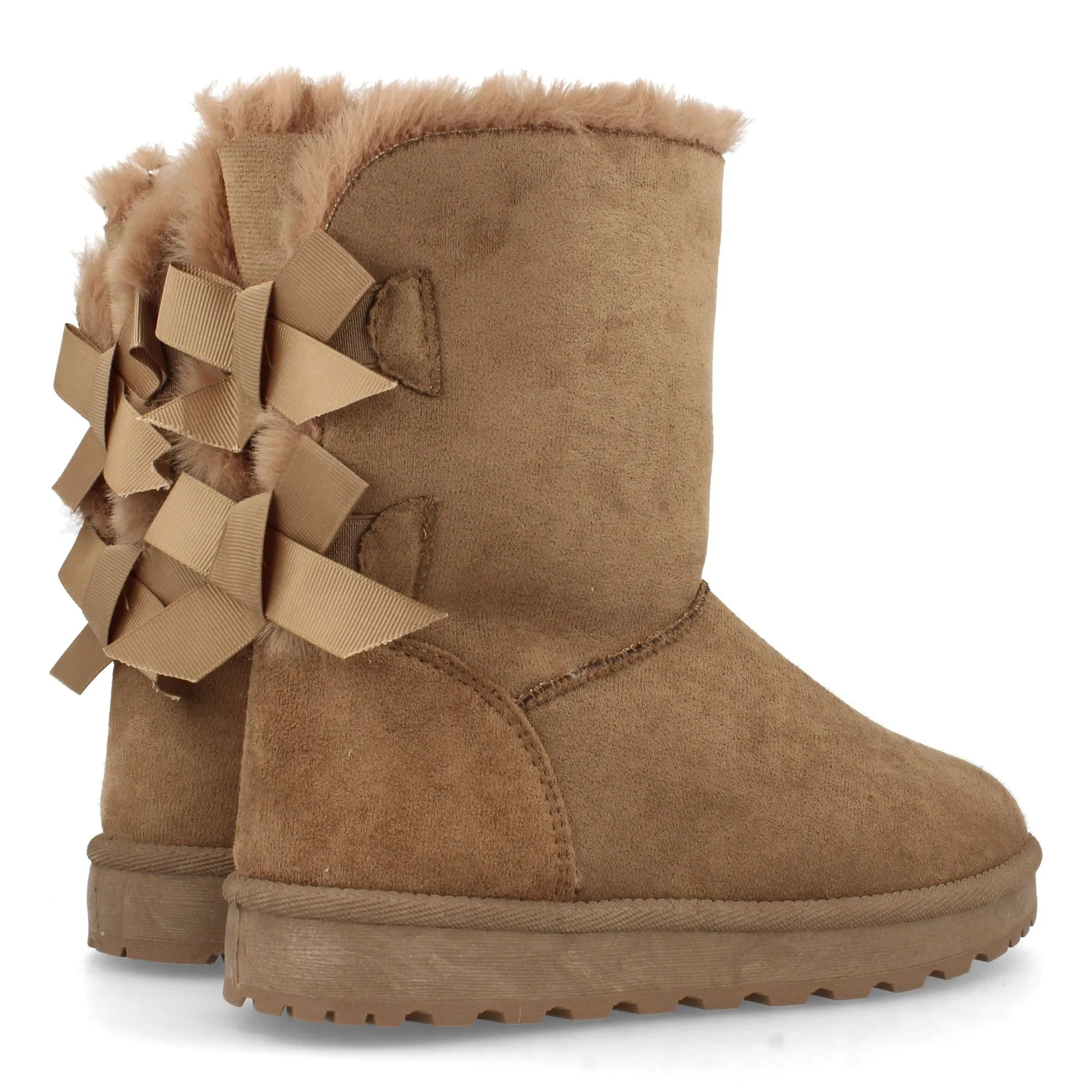 Botas australianas con lazo camel mujer