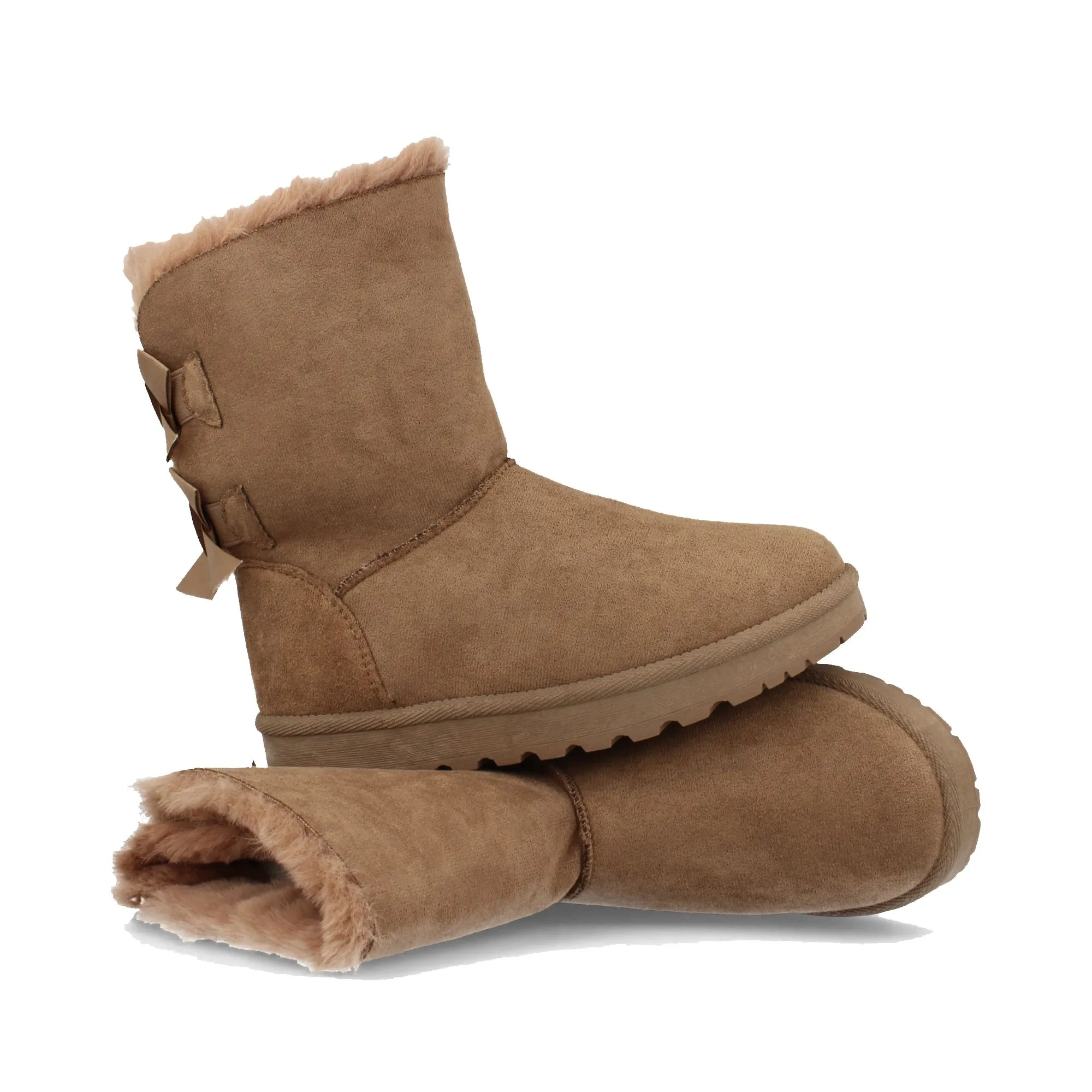 Botas australianas con lazo camel mujer