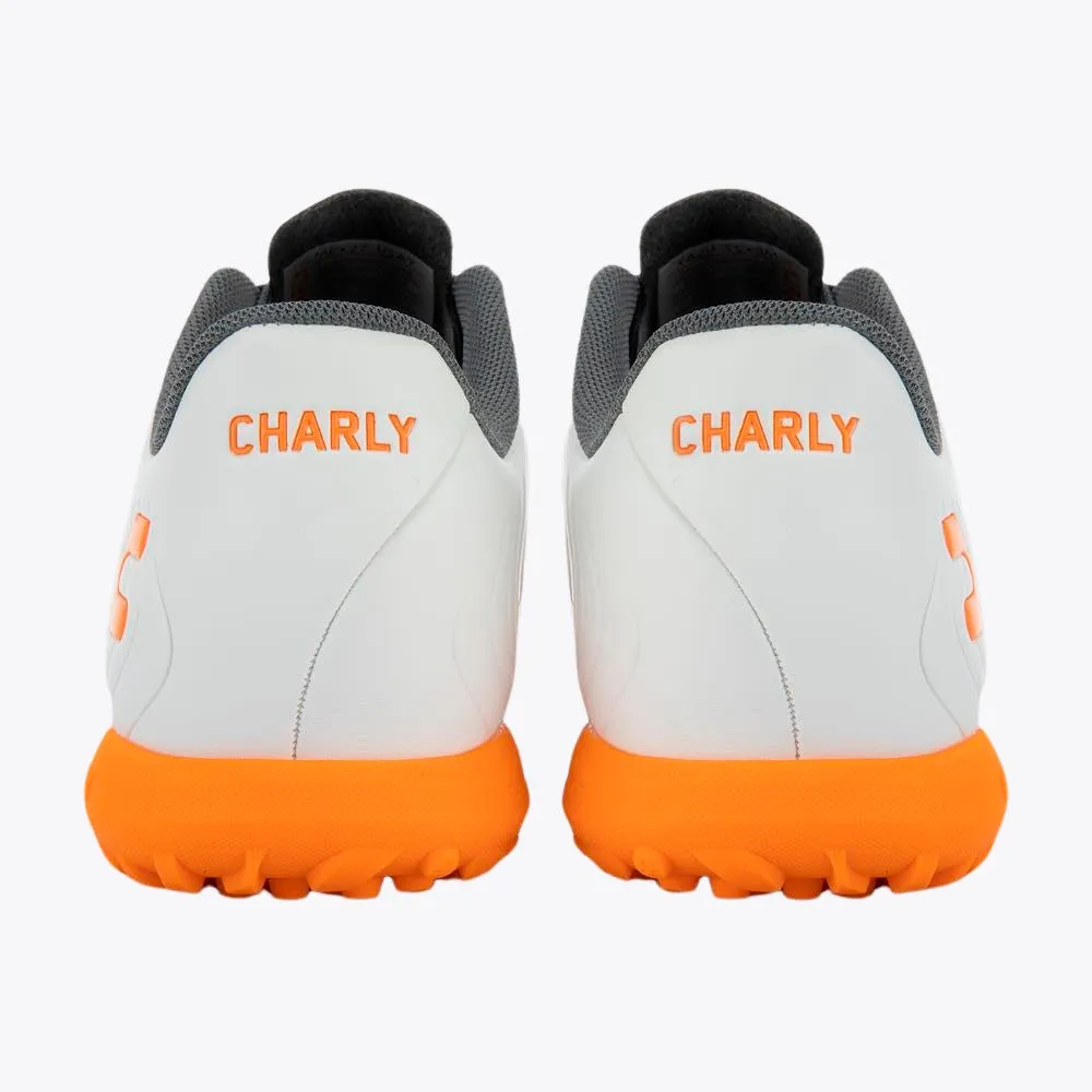 Botas Charly Perseus Select TF para césped blanco/naranja