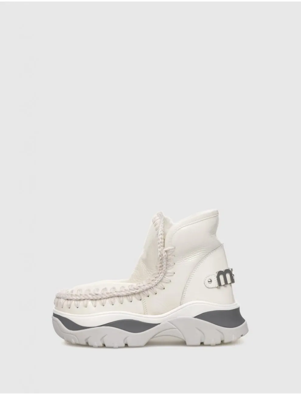 BotÍn Mou Chunky Eskimo Sneaker Big Logo Beig