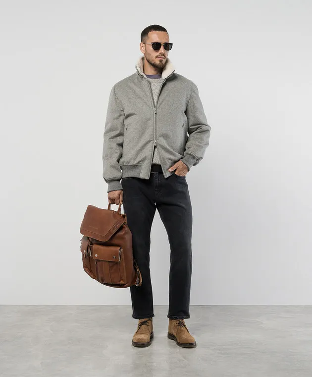 Brunello Cucinelli Gray cashmere jacket