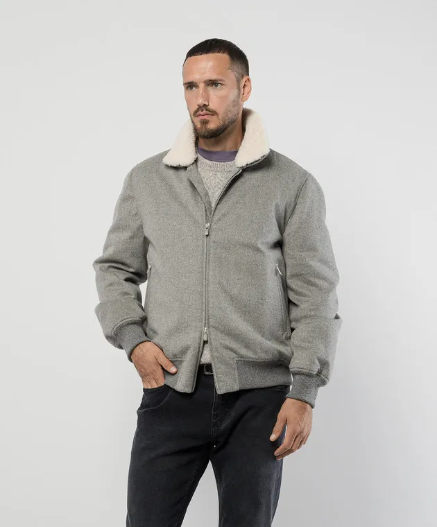 Brunello Cucinelli Gray cashmere jacket