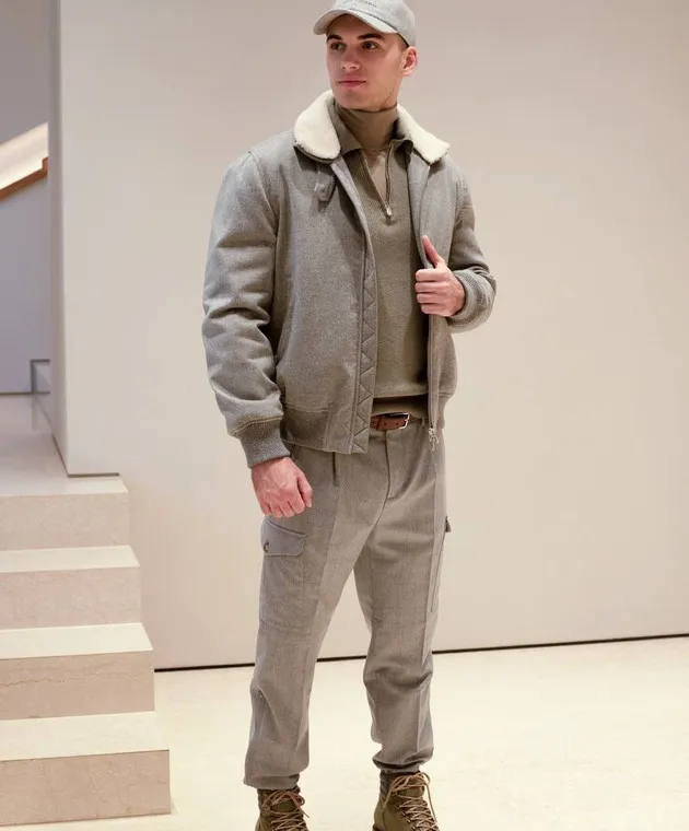 Brunello Cucinelli Gray cashmere jacket