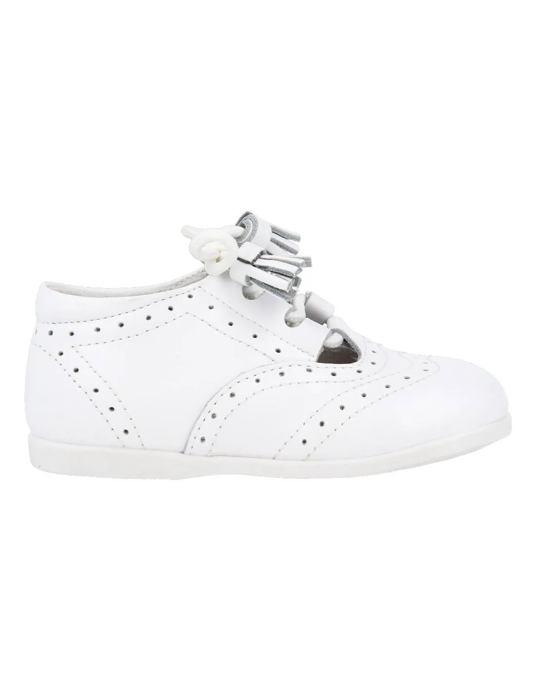 BUBBLE KIDS  ZAPATO INGLéS BORLONES BLANCO