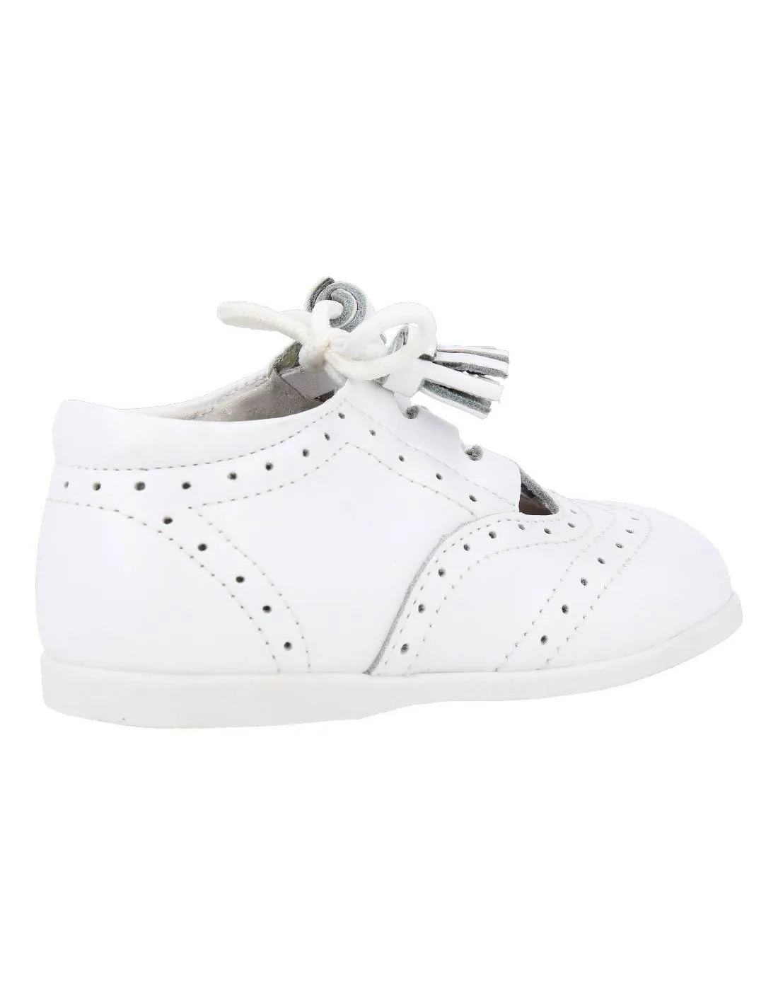 BUBBLE KIDS  ZAPATO INGLéS BORLONES BLANCO