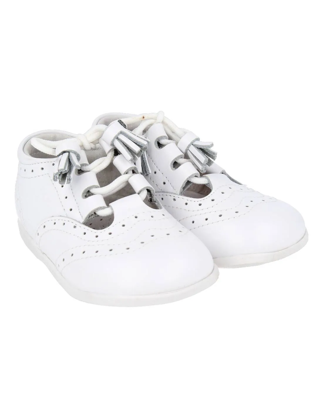 BUBBLE KIDS  ZAPATO INGLéS BORLONES BLANCO