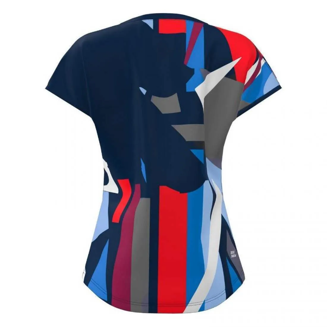 Camiseta Bidi Badu New York Capsleeve Azul Oscuro Rojo Mujer | BIDI BADU