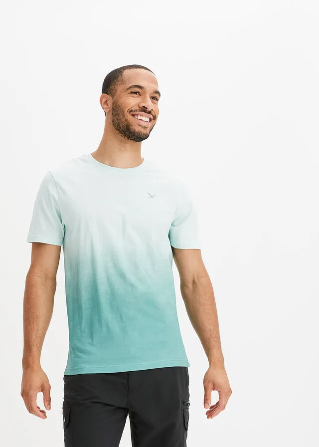 Camiseta con degradado de color menta pastel/verde agua