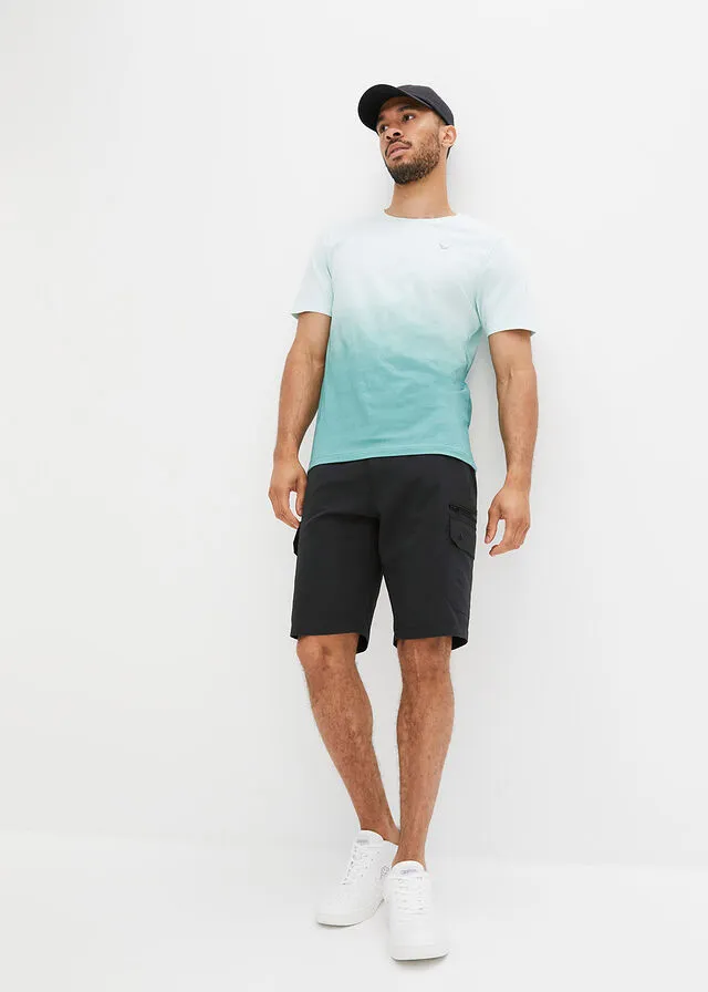 Camiseta con degradado de color menta pastel/verde agua