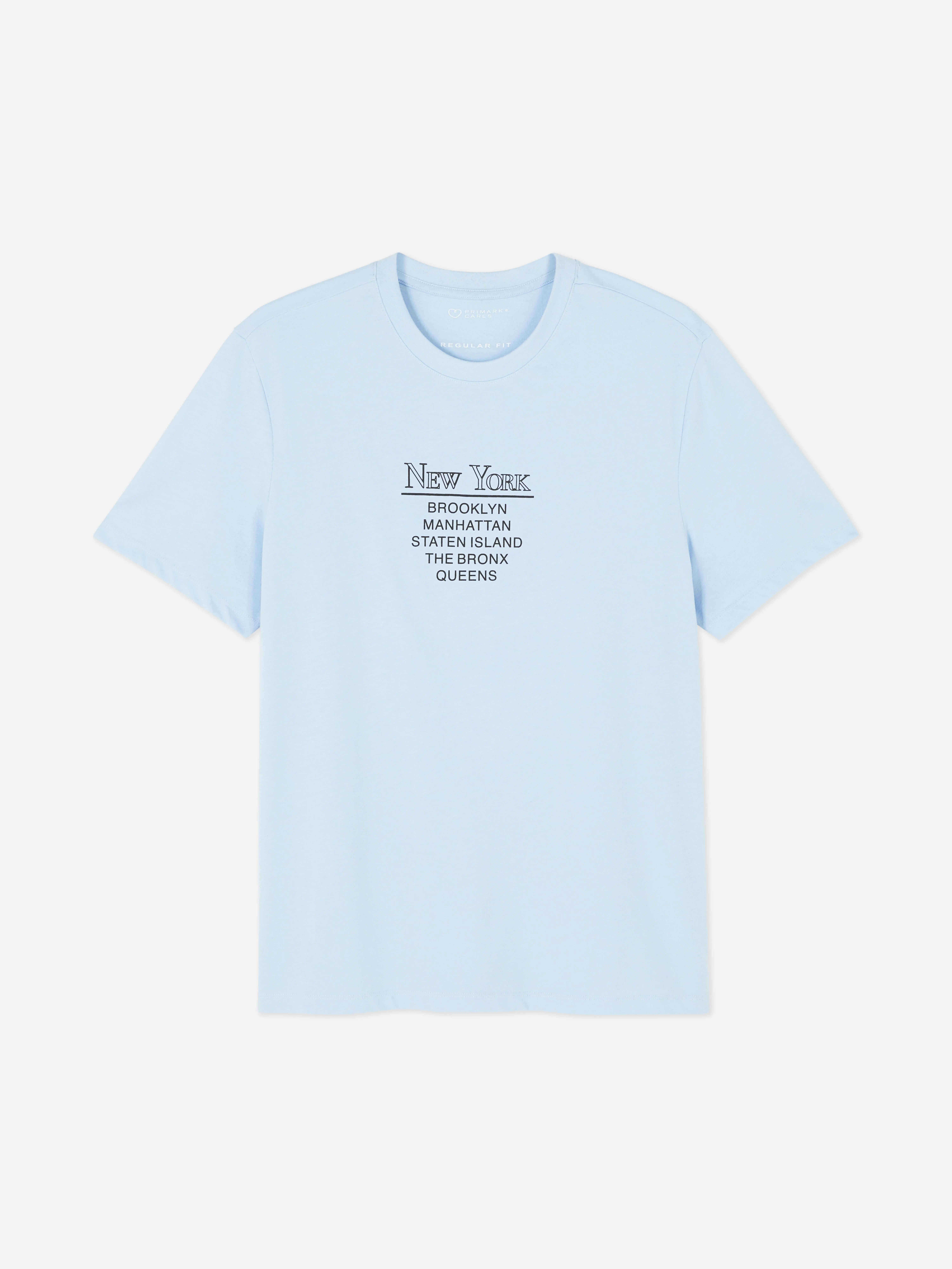 Camiseta con los distritos de Nueva York