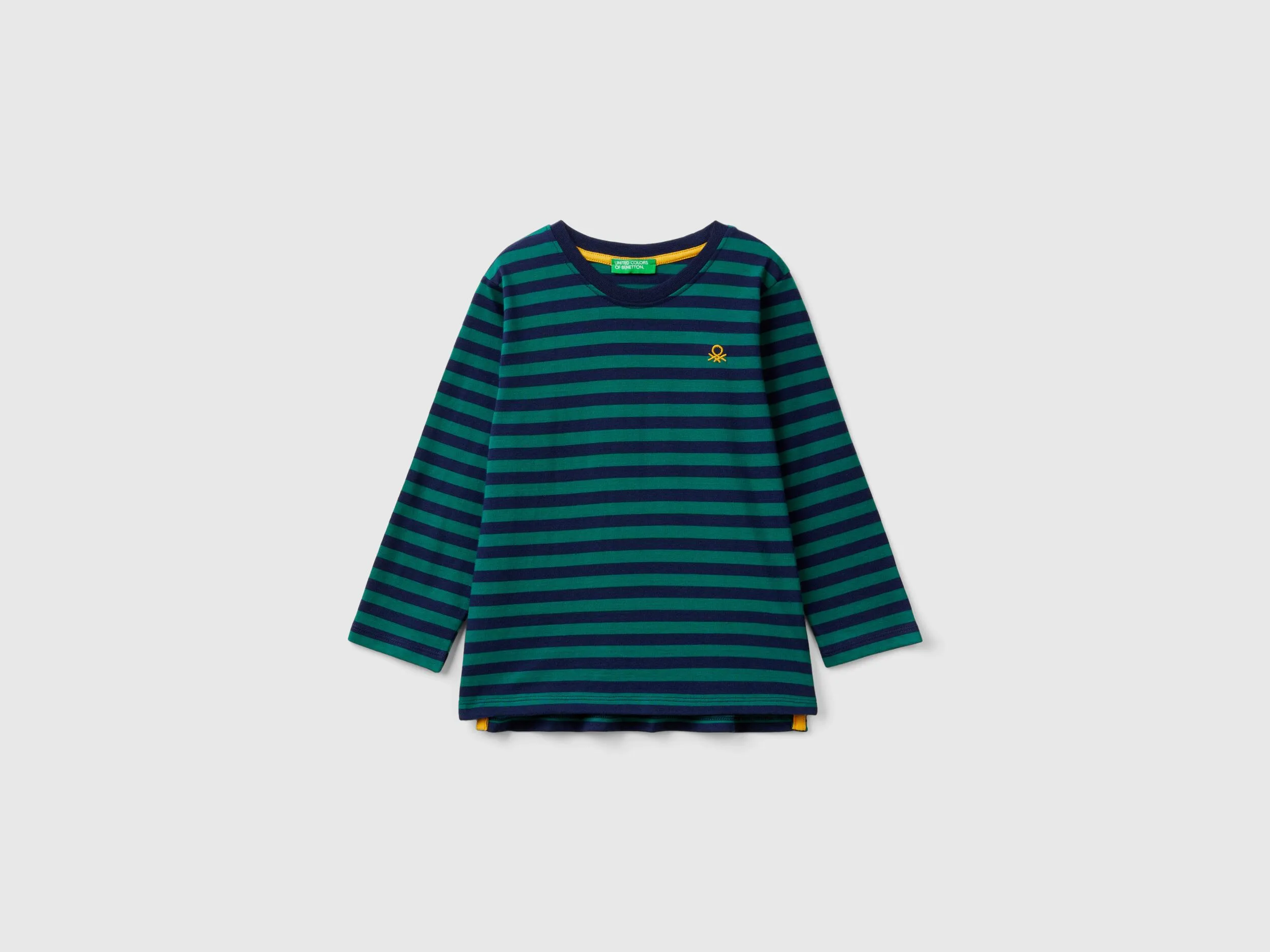 Camiseta de rayas de 100 % algodón