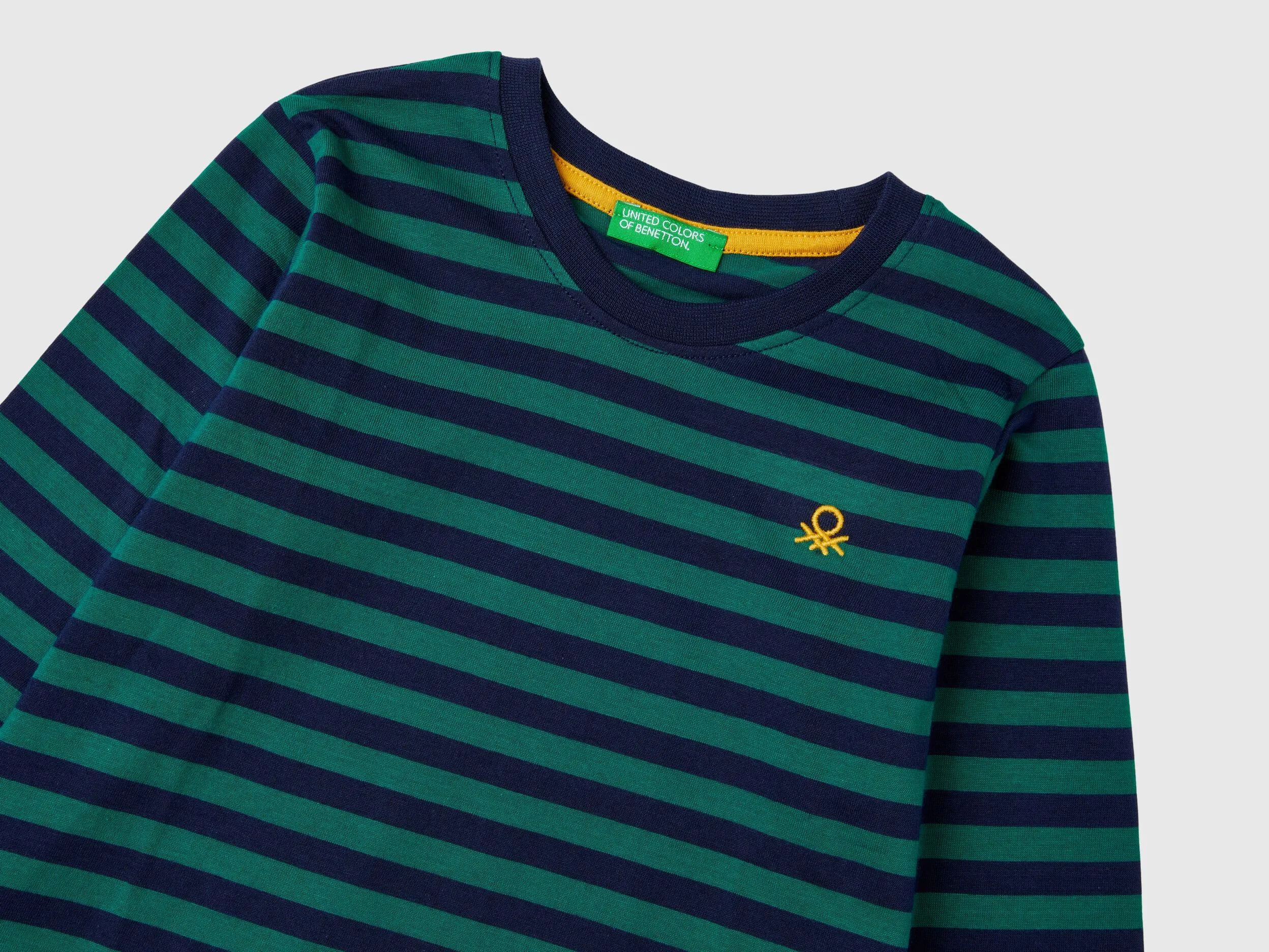 Camiseta de rayas de 100 % algodón