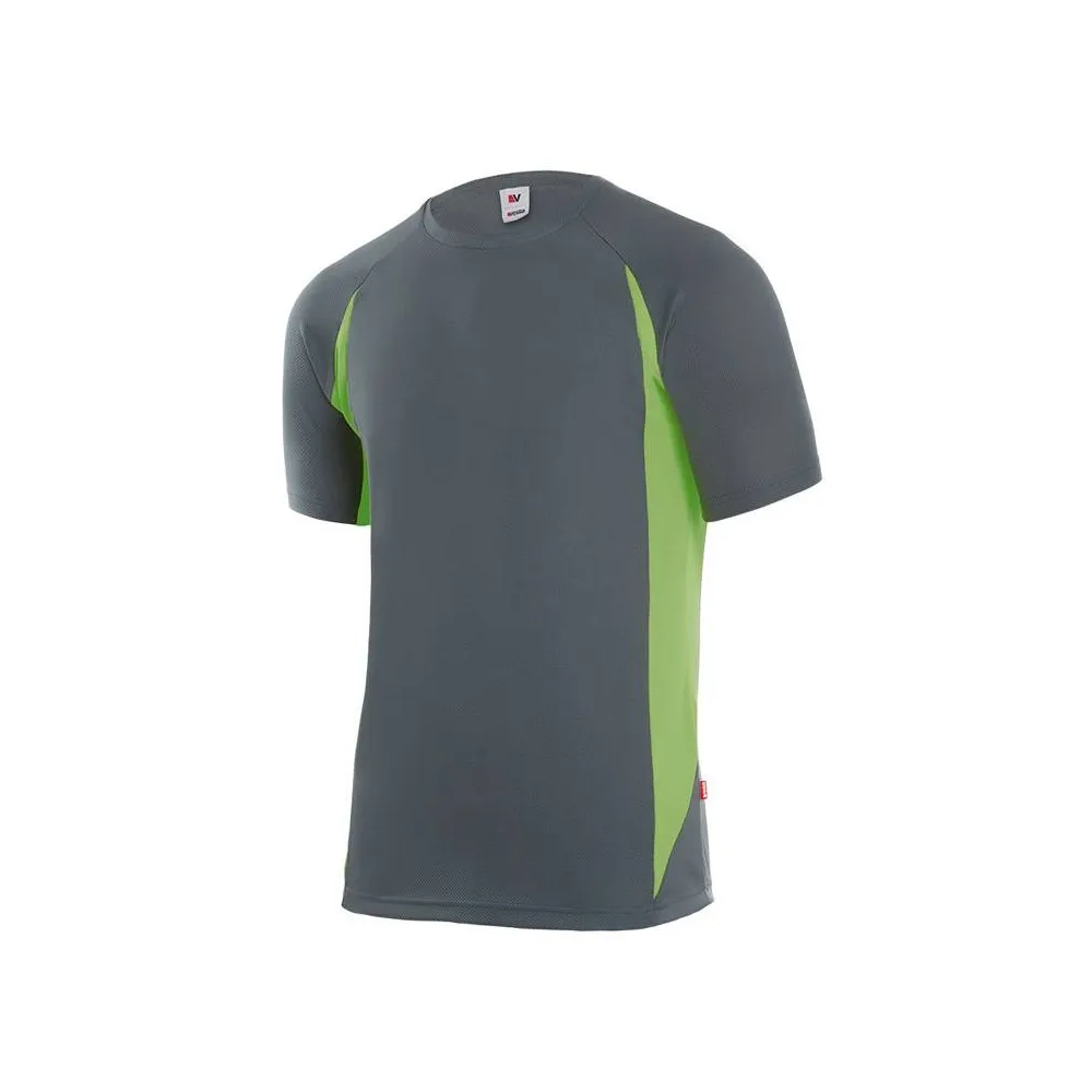 Camiseta técnica de manga corta bicolor