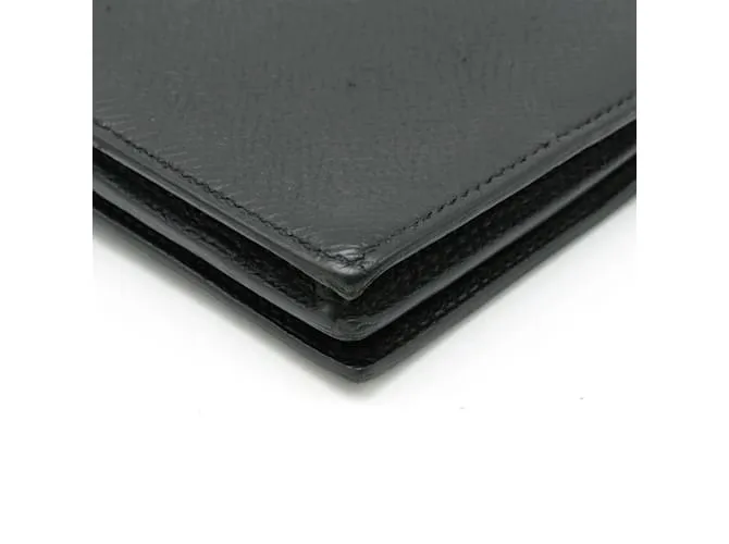 CARTERA LARGA BIFOLD SOUFFLET BEARN DE HERMèS NEGRO 