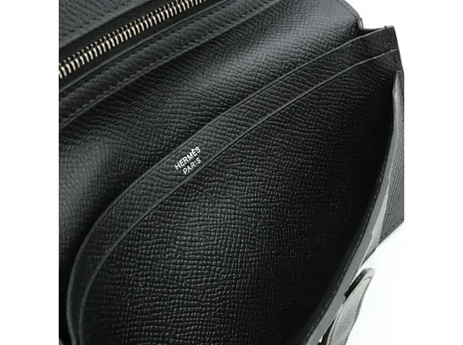 CARTERA LARGA BIFOLD SOUFFLET BEARN DE HERMèS NEGRO 