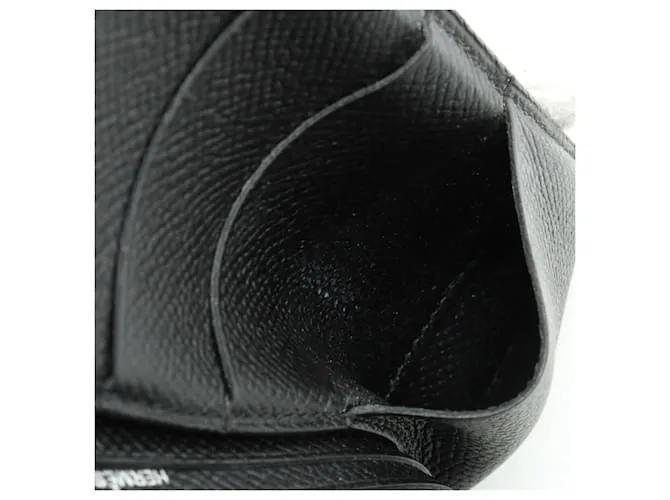 CARTERA LARGA BIFOLD SOUFFLET BEARN DE HERMèS NEGRO 