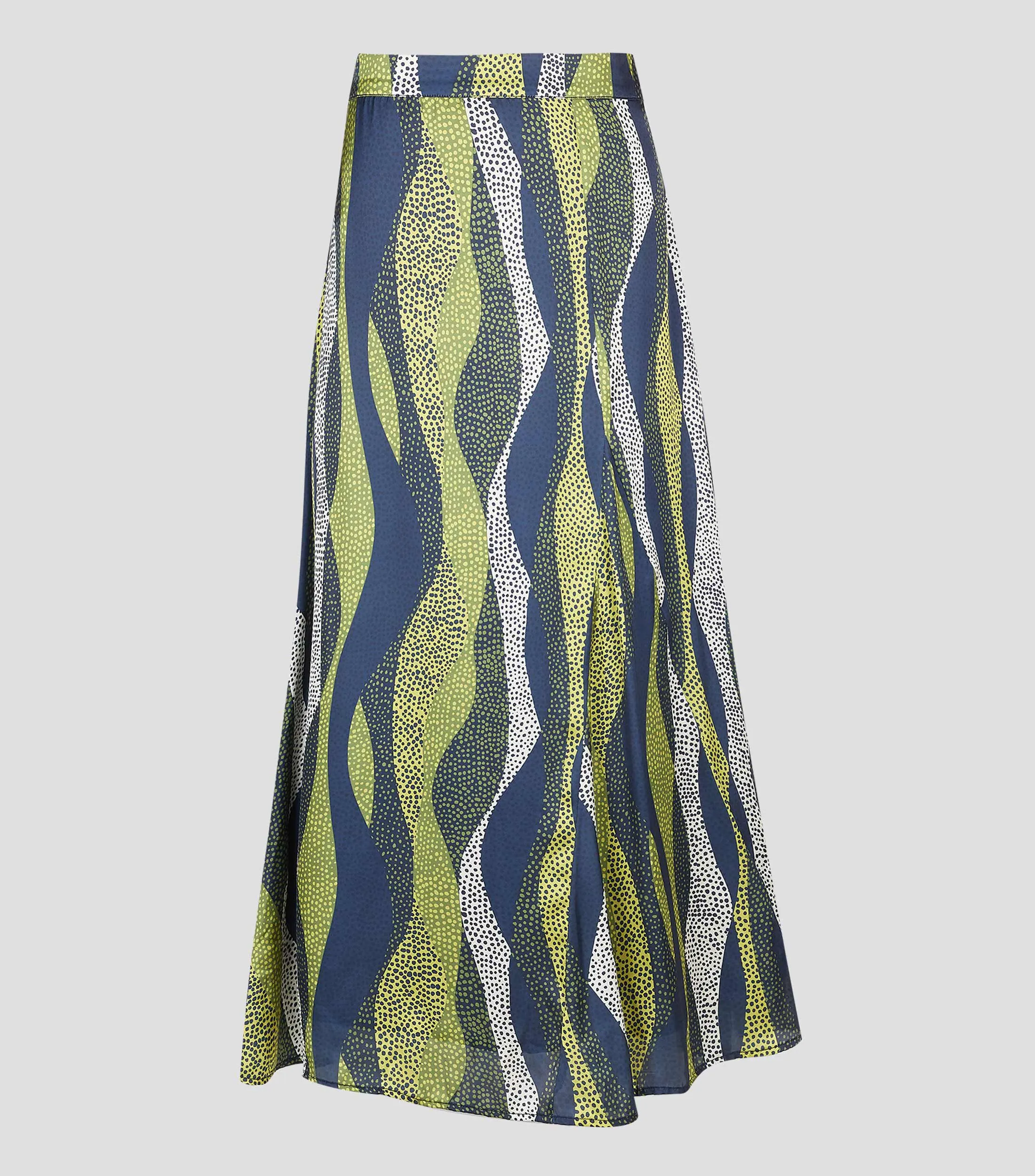 Chester & Peck Falda larga de Corte "A" Estampada Mujer