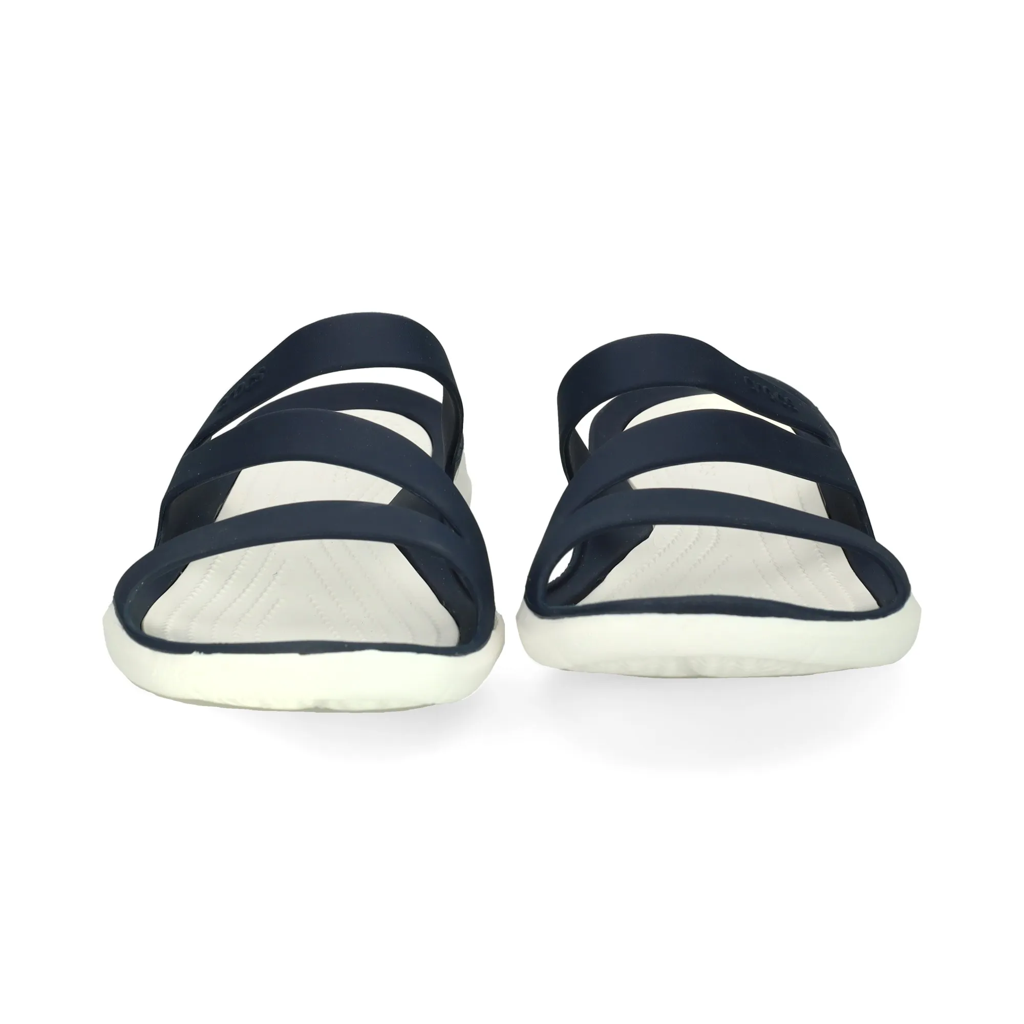 CROCS SANDALIAS PLANAS DE MUJER 462B  NAVY/WHI