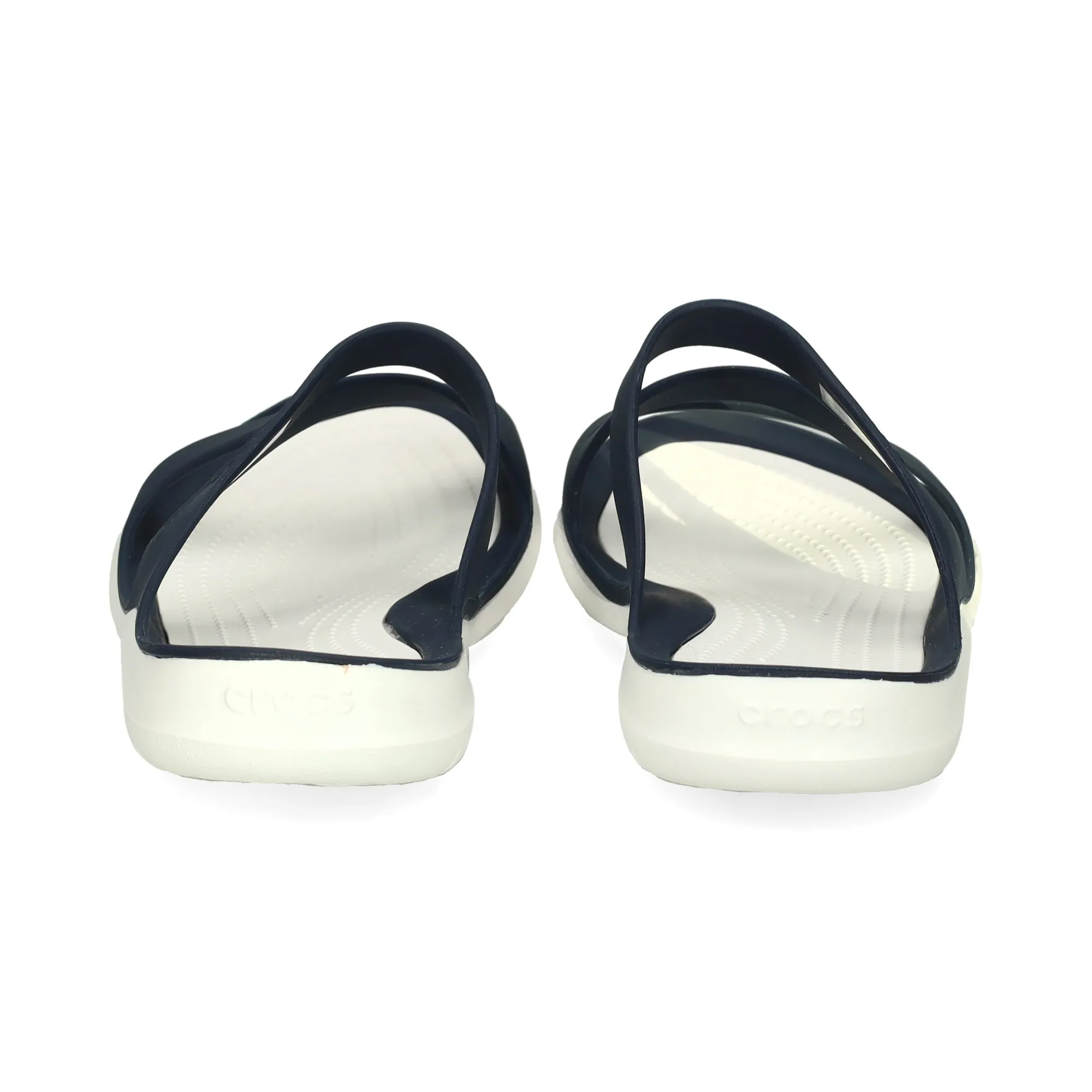 CROCS SANDALIAS PLANAS DE MUJER 462B  NAVY/WHI