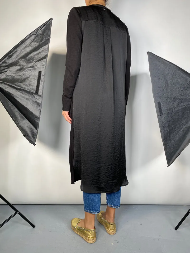DKNY Tapado Negro Largo