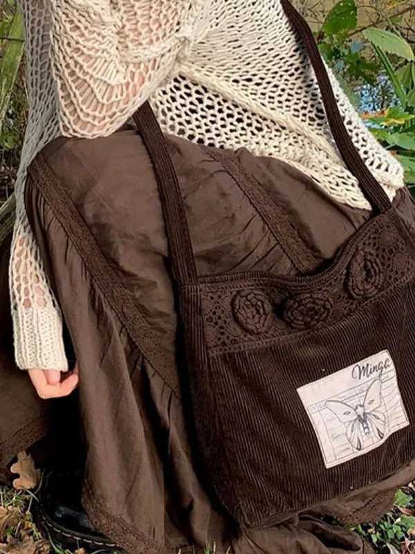 Falda midi vintage a capas