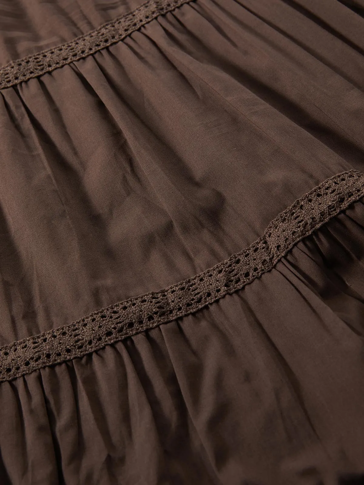Falda midi vintage a capas