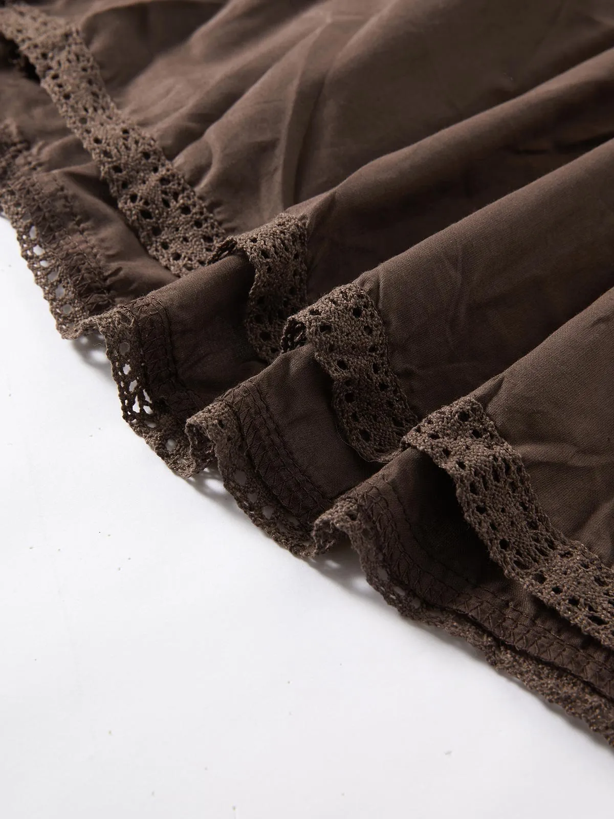 Falda midi vintage a capas