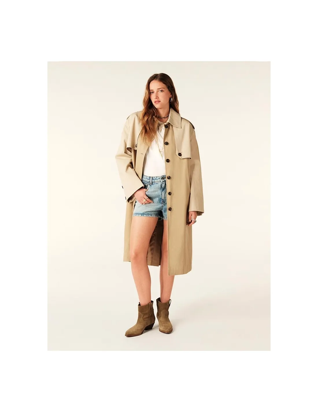 Gabardina beige Polar