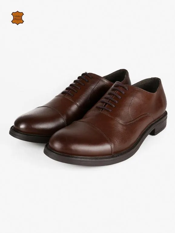 Halland Zapatos oxford Oxford en piel marrón.