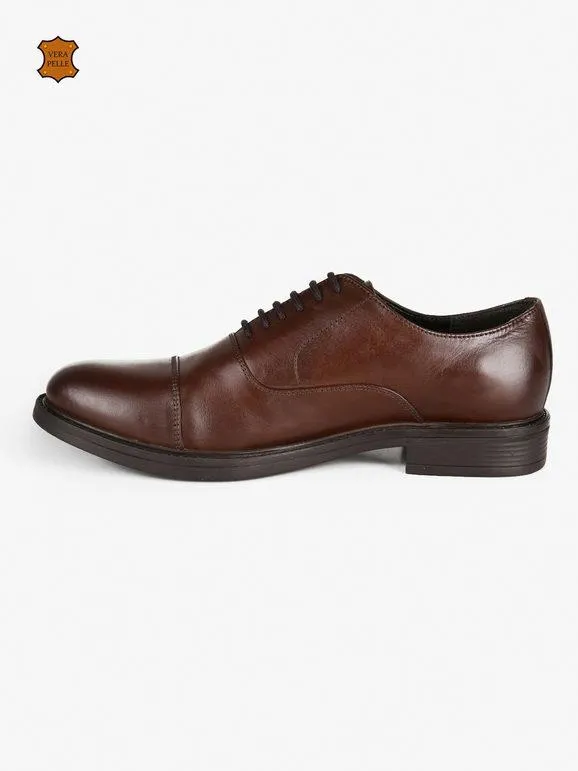 Halland Zapatos oxford Oxford en piel marrón.