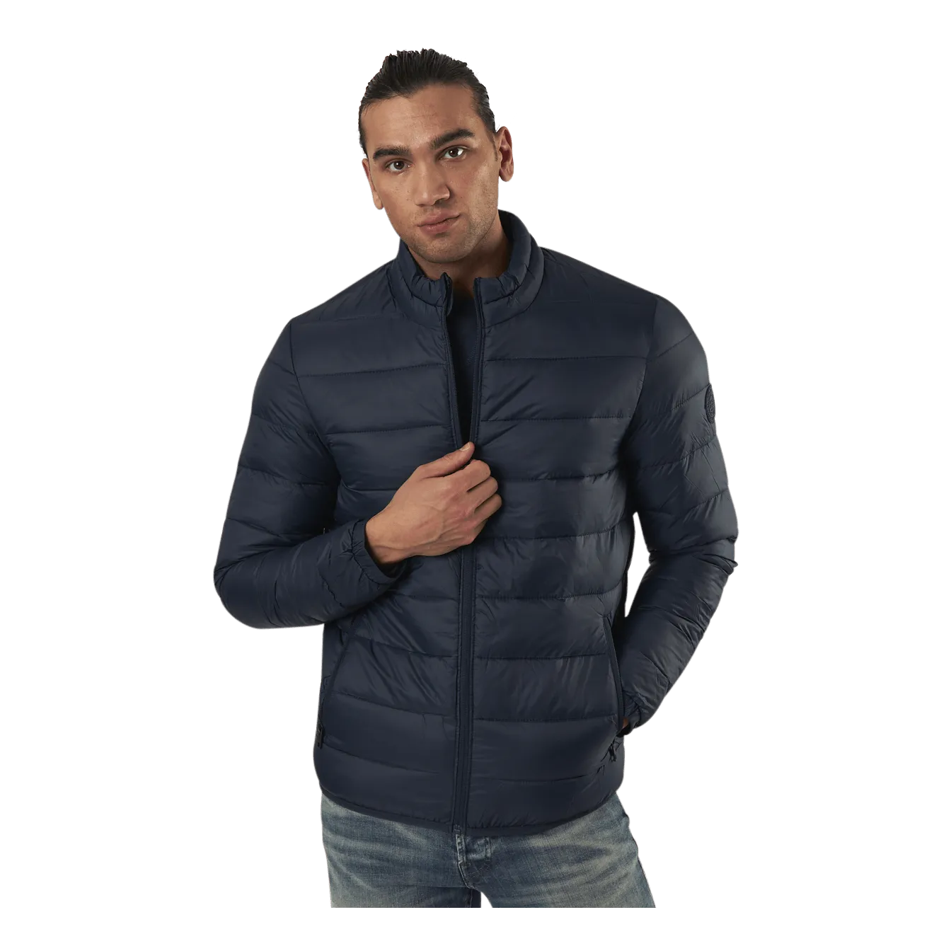 Jack & Jones Magic Puffer Collar Blue