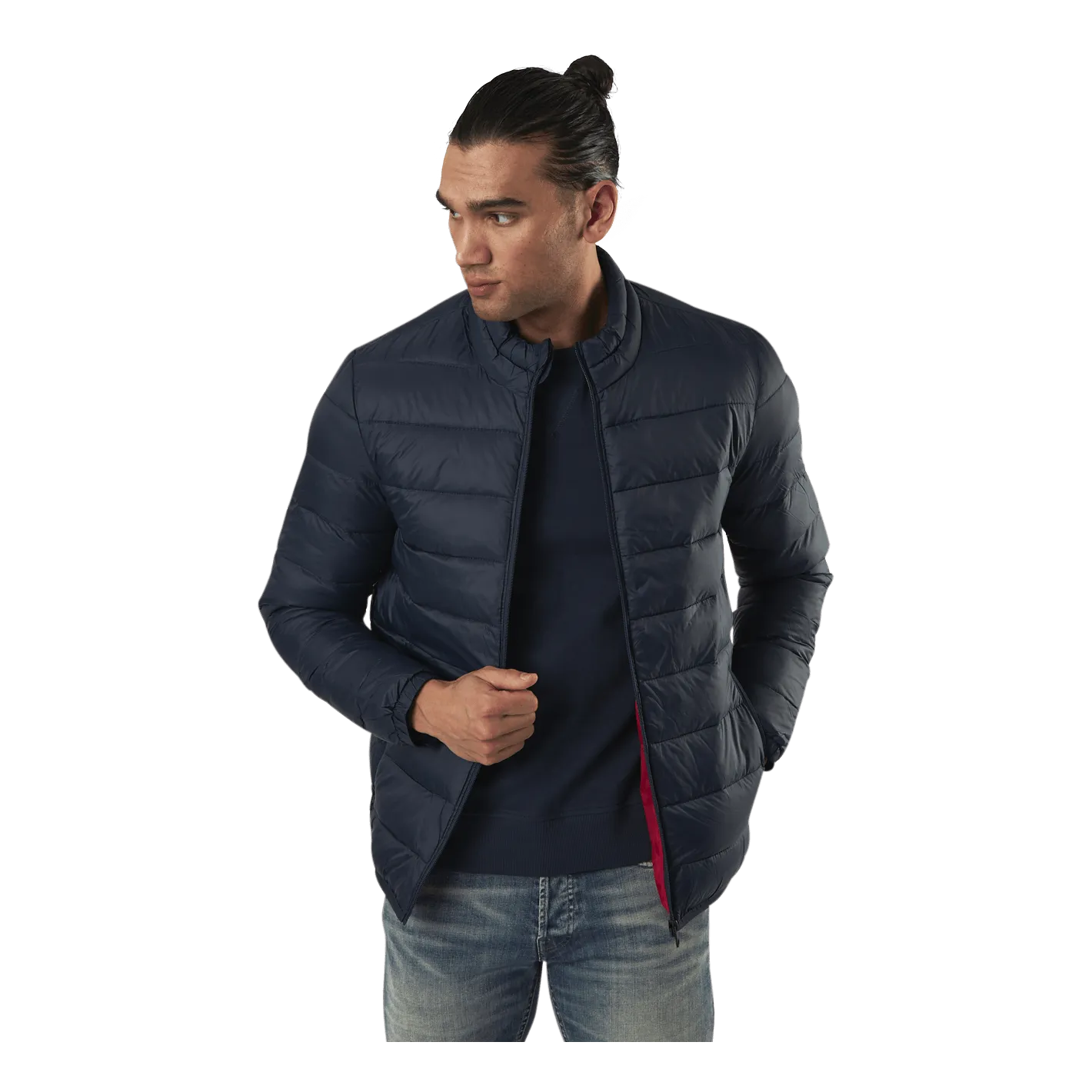 Jack & Jones Magic Puffer Collar Blue
