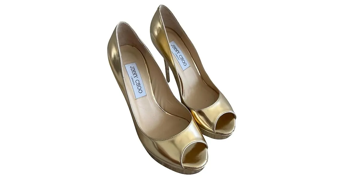 Jimmy Choo Tacones Dorado 