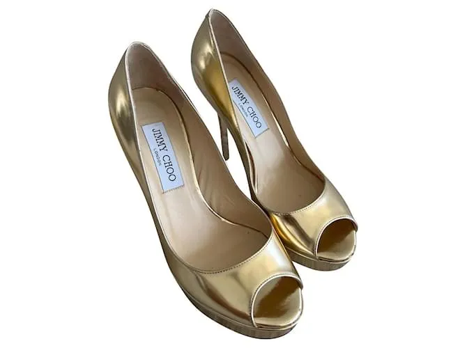 Jimmy Choo Tacones Dorado 