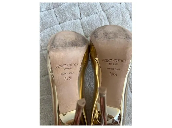 Jimmy Choo Tacones Dorado 