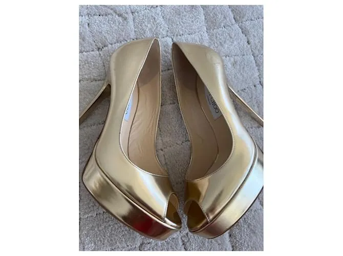 Jimmy Choo Tacones Dorado 