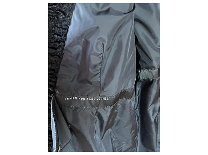 Max Mara Abrigos, Ropa de calle Negro 