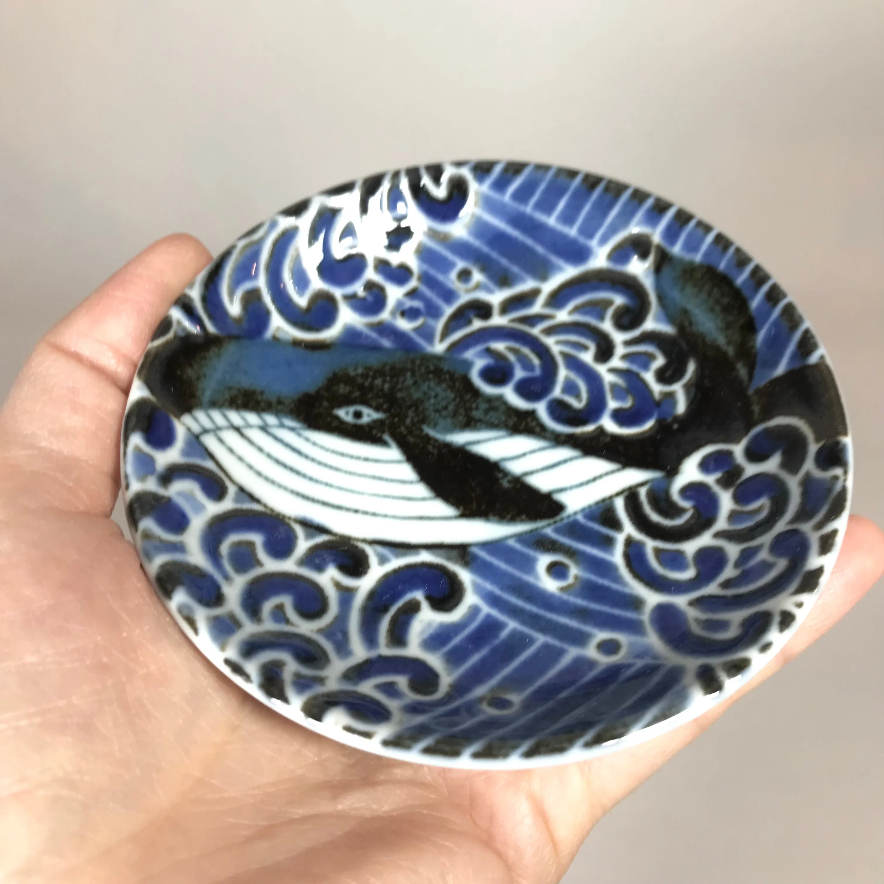MINO WARE PLATITO DE SALSA 10CM SHIRANAMIKUJIRA