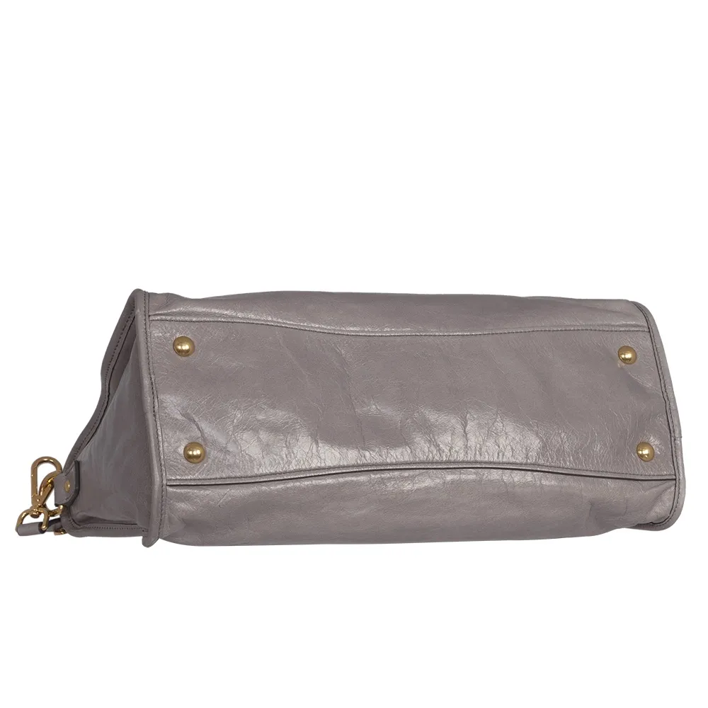 Miu Miu Bandolera Bauletto Gris