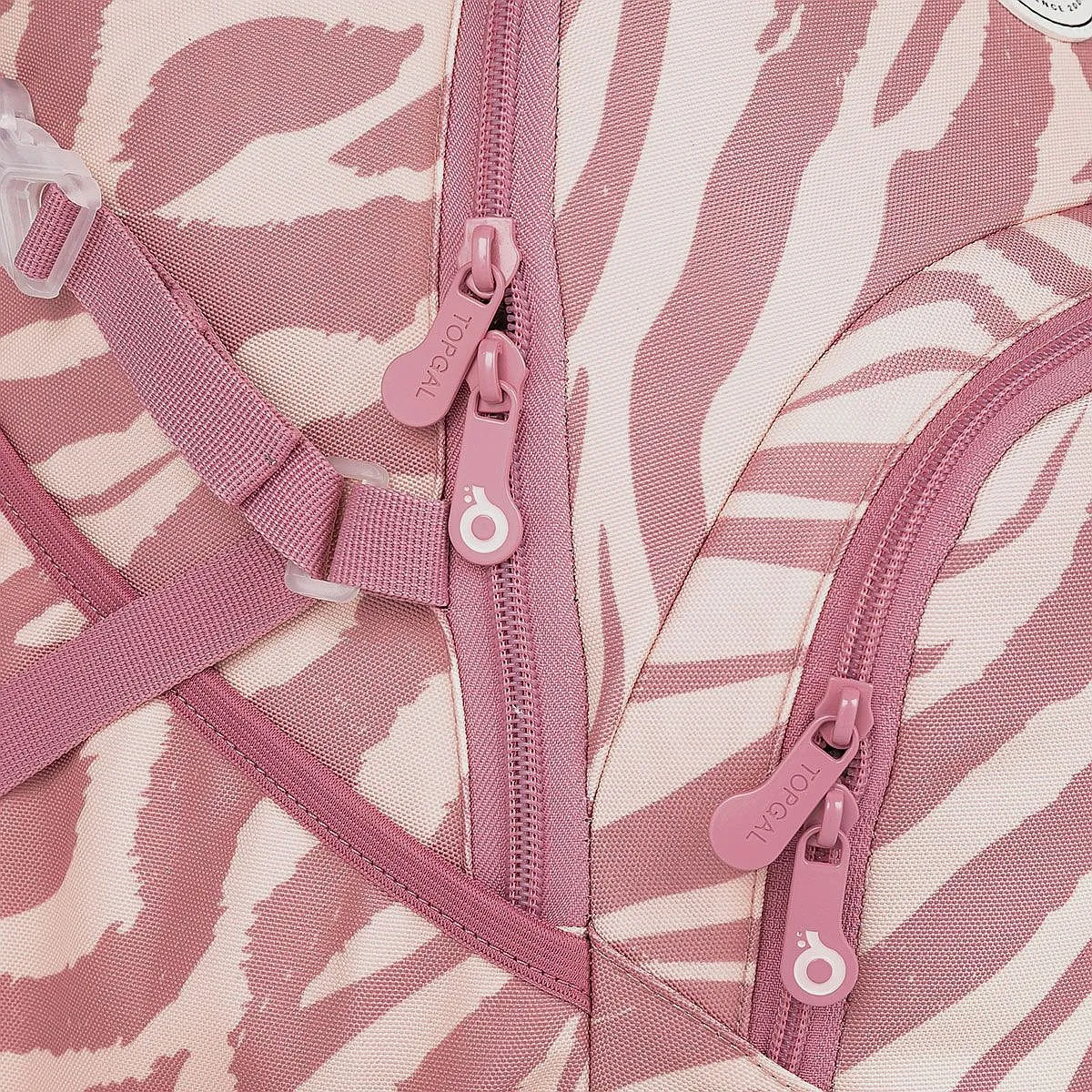 MOCHILA TOPGAL YOKO 23023  PINK/RIBS