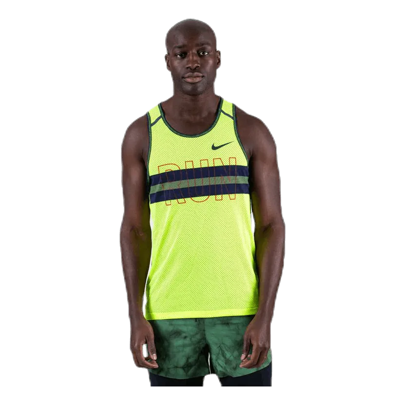 Nike Wil Run Tank Mesh Green