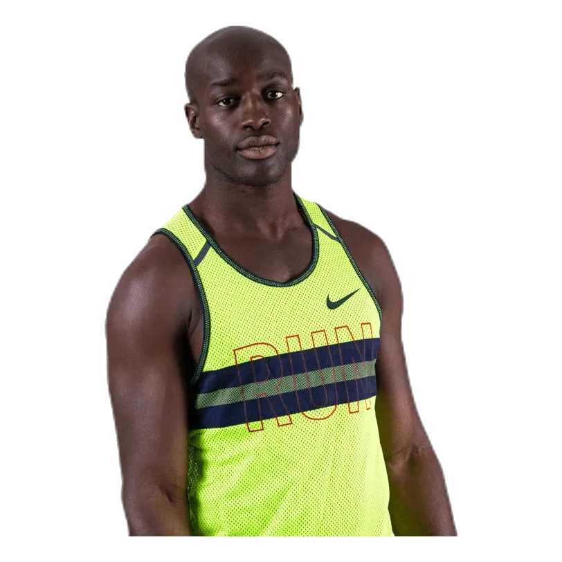 Nike Wil Run Tank Mesh Green