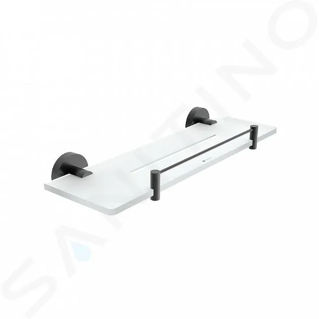 NIMCO UNIX  ESTANTE, 40 CM, PLEXIGLáS/NEGRO MATE UNC X440X90