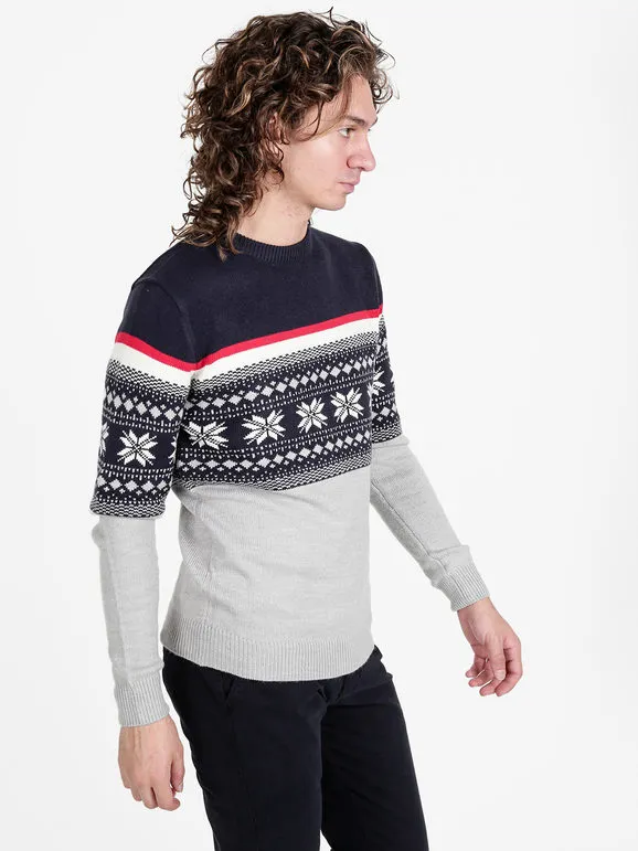 Polo Club Jersey de hombre con cuello redondo y estampados